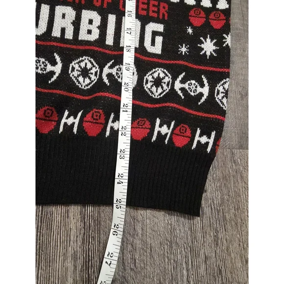 Star Wars Men’s Size Medium Darth Vader Christmas Ugly Sweater Black - Picture 5 of 7